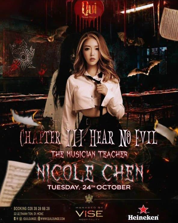 Nicole Chenのインスタグラム：「See you on 24th Oct hcmc! Lets have a fun Halloween」