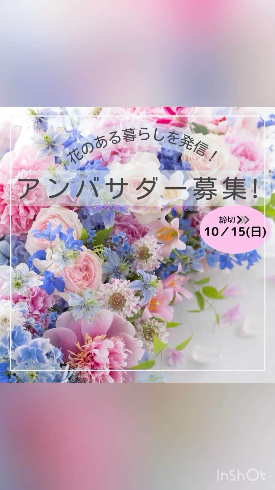 のインスタグラム：「いよいよ今週末まで！  📢『花時間』公式アンバサダー第2期大募集！ いいね＆フォローで応募してね👍 花時間（@hanajikan_magazine）です。 『花時間』と一緒に、花のある暮らしを発信してくださる公式アンバサダーを募集致します！！  アンバサダーの方々には、10～3月までの間、『花時間』から本誌やポストカードなどをお届けします。  🔔ストーリーズでキャンペーン投稿をリポスト 🔔ハッシュタグは「#花時間公式アンバサダー募集」「#花時間2023」 🔔注意事項を確認し、この投稿にコメント で当選率ＵＰ！  ↓詳細はこちら↓ ＜アンバサダー就任期間＞ 2023年10月21日(土)～3月31日(日)  ＜公式アンバサダーのお仕事内容＞ ◎SNSで『花時間』本誌、カレンダーを紹介！ ◎期間中、冬号やお贈りしたポストカードを参考に花を飾った様子を、月にフィード2回、ストーリーズ3回以上、ご投稿ください。その際は必ず「 @hanajikan_magazine」をタグ付けしてください。※飾った花は同じものでも構いません。 ◎アンバサダー同士のフォローやシェア ◎期間中、2回、編集部との交流会に参加  🔳フィードやリール投稿 『花時間』の本誌、購入した花、アレンジをしている様子など。『花時間』と過ごす時間をご紹介ください。  🔳ストーリーズ 投稿と同じ内容やバージョン違いのアップでOK。  🔳指定ハッシュタグ(その他はご自身のハッシュタグで結構です) #花時間 #花時間2023 #花時間公式アンバサダー #花のある暮らし #お花のある暮らし  カレンダーの投稿の場合 #花時間カレンダー2024  ●投稿が確認できなかった場合は、翌月以降のプレゼントを打ち切らせていただく場合があります。  ●素敵な画像はDMでご提供いただき、こちらのアカウントや販促物等でご紹介させていただく場合があります。  ※応募は日本国内の方に限らせていただきます。  ＜定員＞ 20名  ＜応募方法＞ ① Instagramの『花時間』公式アカウント（@hanajikan_magazine） をフォロー。 ② 注意事項を確認し、このキャンペーン投稿に「いいね」して応募完了(^^♪  ＜応募期間＞ 2023年10月1日(日) ～ 10月15日(日)23:59  ＜当選発表＞ 当選者へのみ2023年10月18日、InstagramのDM（ダイレクトメッセージ）にて「@hanajikan_magazine」よりお知らせします。 ※あらかじめDMを受け取れるよう設定してください。 ※ご当選の場合、2023年10月24日14時までに賞品送付先を専用フォームにてご登録ください。  ＜リポスト方法＞ ① キャンペーン投稿の下にある紙飛行機マークをタップ ② 「ストーリーズに投稿を追加」を選択 ③ 投稿画面で『花時間』（@hanajikan_magazine）をタグ付け ④ 投稿！  ＜ご注意＞ ※ご了承のうえご応募ください。 ■本キャンペーンにご参加いただくことにより、本応募要項に同意いただいたものとみなします（未成年者については、保護者に同意いただいたものとみなします）。 ■応募にはInstagramへの登録（無料）が必要です。  ■以下の場合は、応募を受け付けることができません。 ・非公開アカウントの場合 ・当選発表以前に、公式アカウント（@hanajikan_magazine ）へのフォローやいいねを外した場合 ・第三者の権利を侵害する内容、及び公序良俗に反する内容など、株式会社KADOKAWA（以下、弊社といいます）で不適切と判断した内容が含まれる場合  ■投稿に際し発生する通信料・通話料などは、応募者ご本人のご負担となります。 ■カレンダーは10月下旬、『花時間2024冬』は12月下旬、花時間の本は2月下旬、ポストカードは毎月上旬の発送を予定しています。なお、発送先は日本国内に限ります。  ■事前連絡のない転居、送付先不明（誤登録）等で戻された場合、再発送には応じかねます。また、以降の発送を打ち切らせていただきます。  ■お送りした本、カレンダー、ポストカードを譲渡（転売、オークション出品含む）しないことが応募・当選の条件です。譲渡が明らかになった場合、当選は取り消され賞品をお返しいただくことがあります。 ■当キャンペーンは、弊社が主催しています。InstagramおよびMeta社とは関係ありません。 ■Instagramおよび関連ツールの動作等の不測の障害により、当キャンペーンを予告なく変更・中止させていただく場合があります。 ■応募に際しご提供いただいた個人情報は、弊社のプライバシーポリシー（https://www.kadokawa.co.jp/）の定めるところにより取り扱わせていただきます。 ■応募に際し応募者ご本人に生じた損害等につきましては、弊社に故意・重過失のある場合を除き、弊社は一切賠償の責を負わないものとします。  ⚠️DMでクレジットカード情報等の個人情報を求めることはありません。偽アカウントに対しては、通報やブロックのご対応をお願いいたします。  #キャンペーン企画 #キャンペーン開催中 #プレゼント企画 #アンバサダー募集」