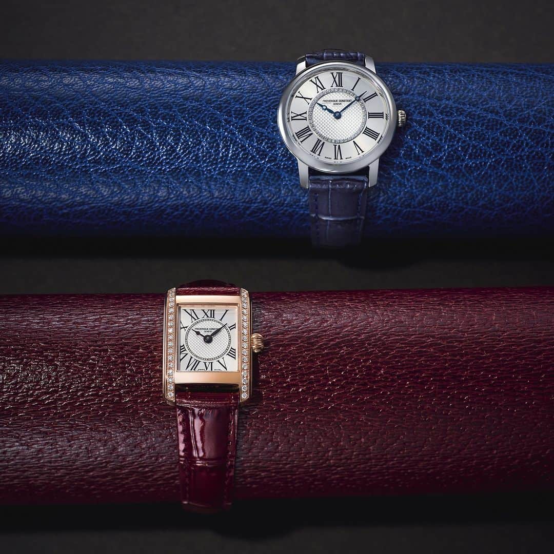 Frederique Constant Japanのインスタグラム：「どちらを選ぶ? 丸型時計×角型時計   フレデリック・コンスタントのレディース コレクションには様々なケースのモデルをご用意しています。腕時計を選ぶ際に、ケースの形で選んでみてはいかがでしょうか？   王道の丸型「クラシック レディース」は、優美なローマン数字のインデックスに、 ブルーカラーのブレゲ針を備えた、クラシックなデザインのモデルです。 フランス語でスクエアを意味するカレの名がつく 「クラシック カレ レディース」は、 ケースサイドにダイヤモンドが散りばめられた豪華な角型時計です。 丸型と角型、あなたはどちらを選びますか？   《クラシック レディース》 FC-200MCD1S6 ¥132,000 (税込) 《クラシック カレ レディース》 FC-200MCD14 ¥346,500(税込) クォーツ、3気圧防水、ステンレススチール . . . #FrederiqueConstant #swiss #swissmade #swisswatch #wristwatch #ladieswatch #フレデリックコンスタント #レディースウォッチ #レディースファッション #時計 #腕時計 #大人時計 #大人ファッション #大人可愛い  #ご褒美ジュエリー #自分へのご褒美」