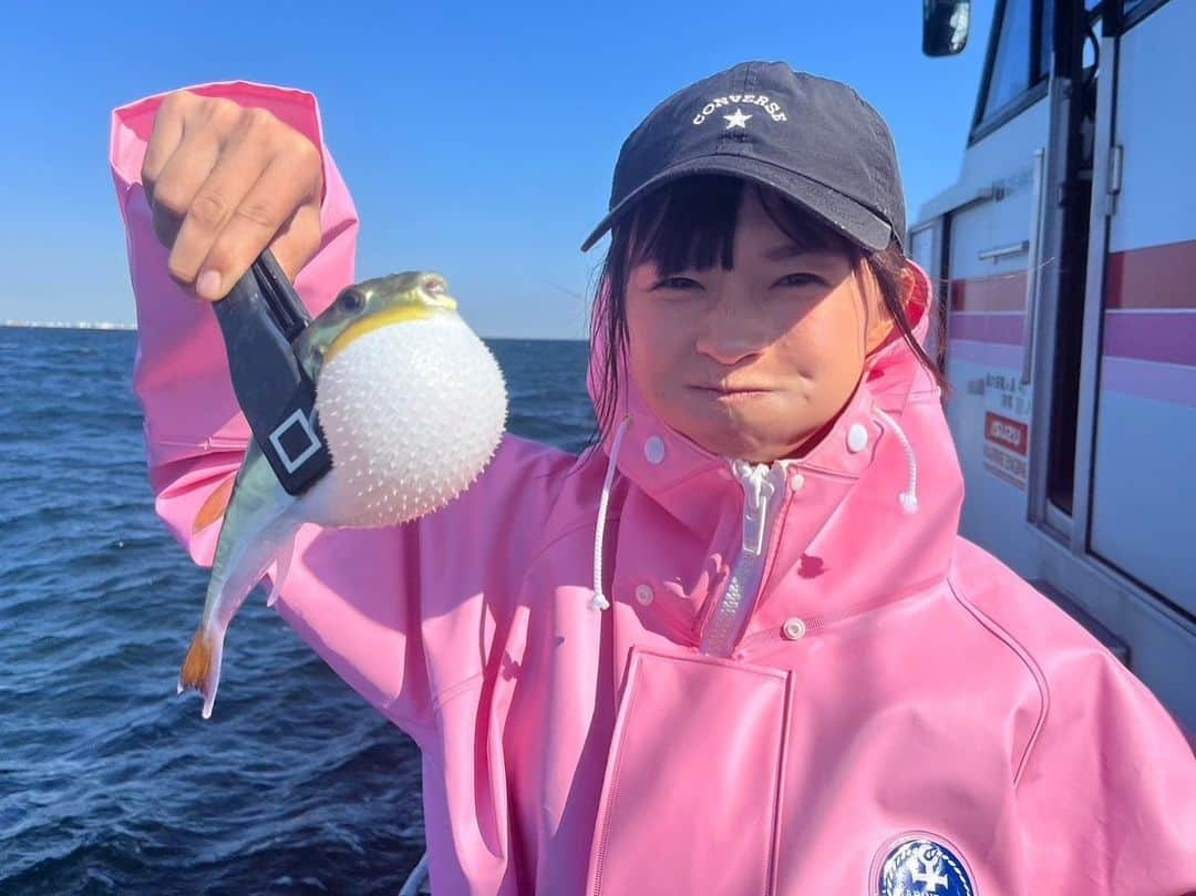 百川晴香さんのインスタグラム写真 - (百川晴香Instagram)「初めてのシロギス釣り🎣❤️  21匹連れました！ サイズも21センチが最大！笑  楽しすぎたこの釣り🎣💕  そしてシロギス美しかった✨  フグは５匹も連れて😂😂😂 邪魔されちゃったぜい😂😂  19日にサンスポさんの記事になるので是非皆さん見てね❤️   #シロギス #キス #サンスポ #長崎屋 #釣り #japanesegirl #idol #釣りガール #釣り女子 #横浜 #fish #fishing」10月13日 21時00分 - momokawaharuka