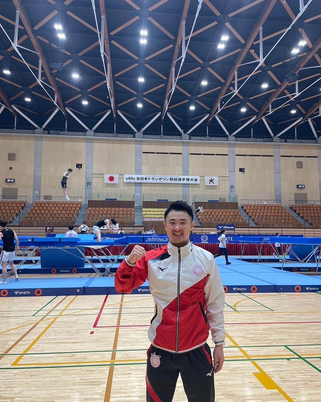 岸大貴のインスタグラム：「全日本選手権　in広島県福山市  6月に悔しい思いをしてから、常にこの大会を目指してやってきた！！やれることはやってきた！！ 熱く冷静に🔥頑張ります💪💪  #トランポリン #trampoline #全日本選手権 #広島県 #福山市 #ポピンズ #poppins」