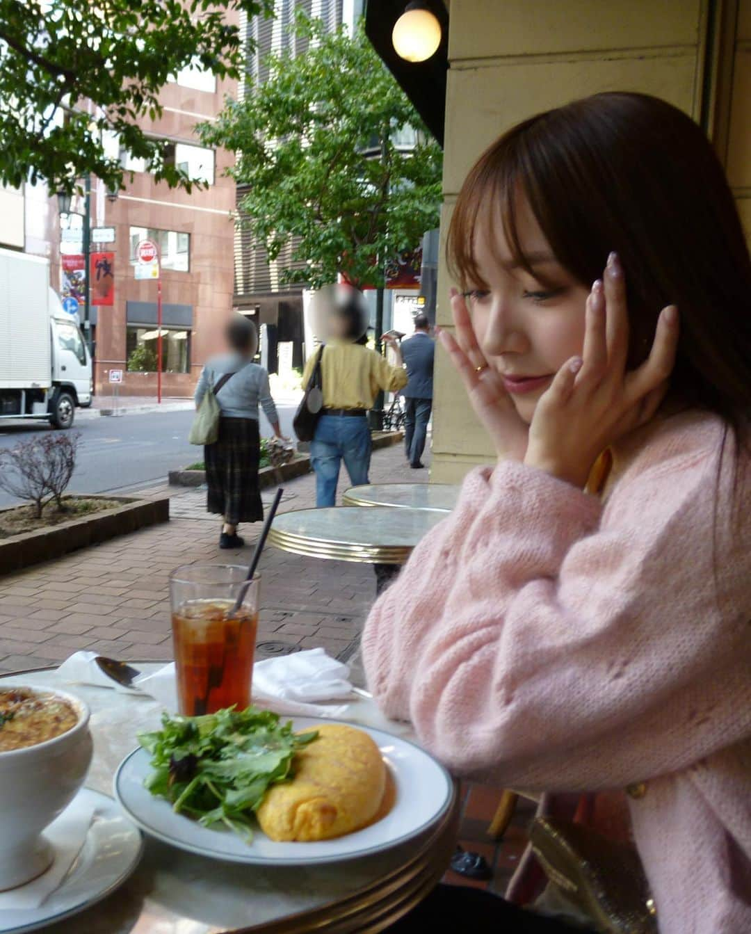 前田イブさんのインスタグラム写真 - (前田イブInstagram)「大学前のしあわせランチ☕️💘」10月13日 21時57分 - _eve1209