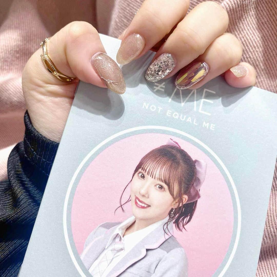 落合希来里のインスタグラム：「new nail ‎💍🤍」