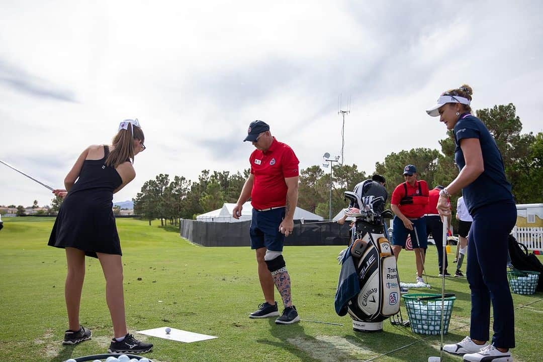 レクシー・トンプソンさんのインスタグラム写真 - (レクシー・トンプソンInstagram)「Big thanks to @Lexi Thompson for visiting our @usadaptivegolfalliance clinic and sharing tips with our @shrinershospitals Standard Bearers!」10月14日 9時20分 - lexi