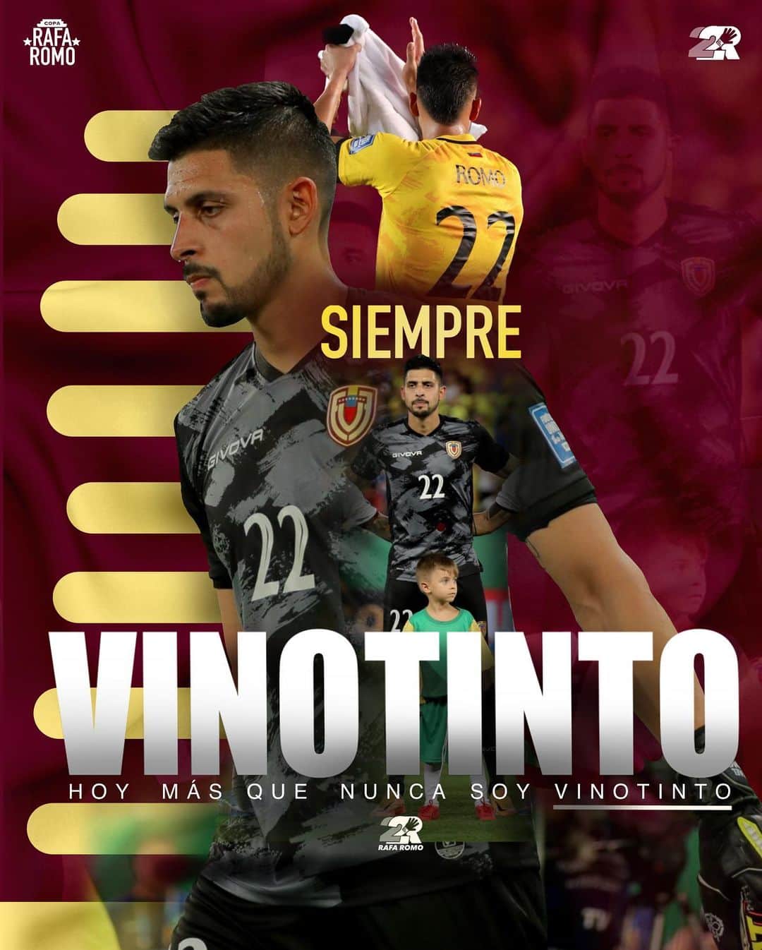 のインスタグラム：「SIEMPRE VINOTINTO 🇻🇪  VAMOS @rafaromo1 ESTAMOS CONTIGO💪🏽 .  .   #CopaRafaRomo #eldeturen #turenensesporelmundo #vinotinto #lavinotinto #copa」