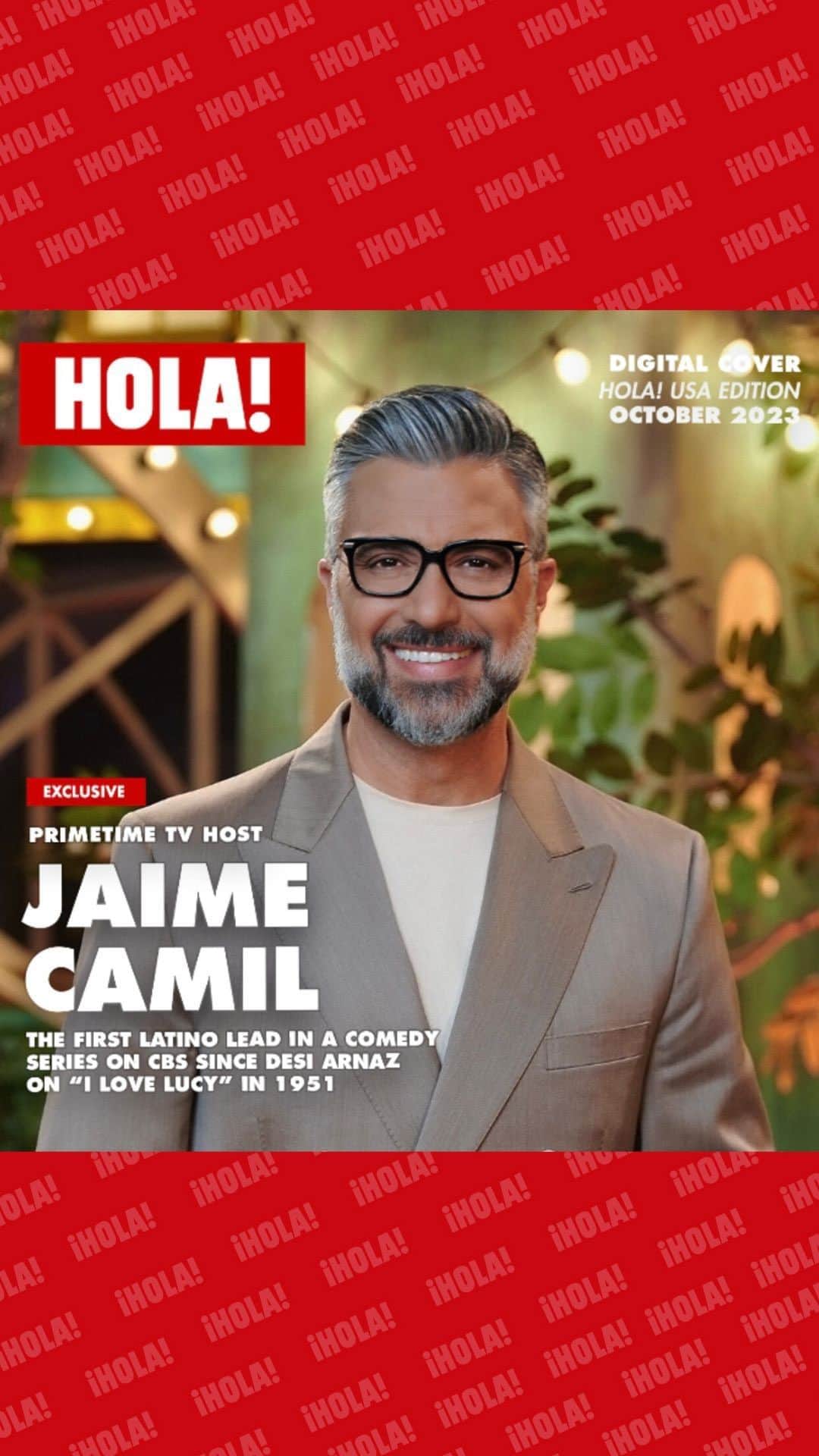 ハイメ・カミールのインスタグラム：「Jaime Camil is making history. Born in Mexico City, Mexico, the accomplished artist has earned many titles throughout his career. From radio commentator, actor, singer, broadway star, television personality, and now, the executive producer and host of LOTERÍA LOCA’, the first multicultural, bilingual, Latin-inspired show to ever appear on prime-time television.   Don’t miss this Digital Cover!  @jaimecamil @sheilaedrummer @cbstv   #loteríaloca   🔗 Link in bio for more.  Interview: Jovita Trujillo (@horchataminaj)」