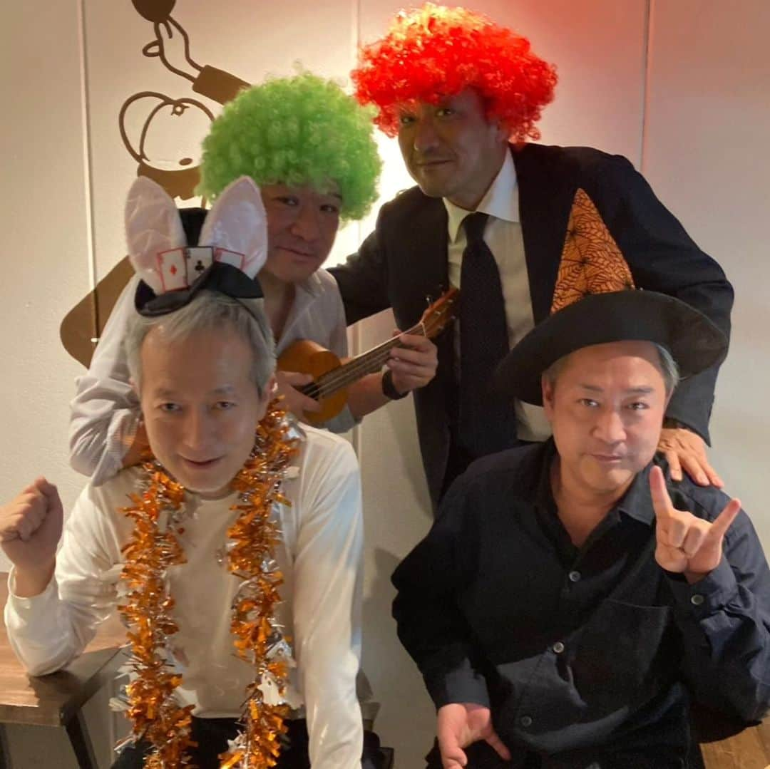 中村松江さんのインスタグラム写真 - (中村松江Instagram)「昨晩は中学高校時代の同窓生と大井町の“若鳥焼き もばら”で食事会でした✨ 10月ということでハロウィン仕様で写真を“stand LOTI”にて🎃 #歌舞伎 #中村松江 #松平悦生 #富永光太郎 #佐藤慶一 #さとうクリニック #青物横丁 #若鳥焼きもばら #standloti #大井町 #暁星」10月14日 8時39分 - matsue_nakamuraofficial