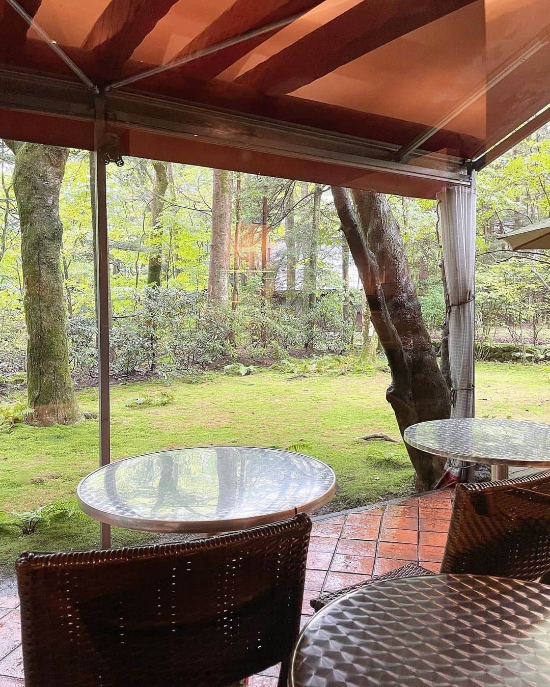 川人未帆さんのインスタグラム写真 - (川人未帆Instagram)「・ #mihoktrip_karuizawa  軽井沢で行ってみたかったカフェへ☕️ 森の中のお庭を望めるレトロな喫茶店"カフェラフィーネ"。 甘さ控えめのバナナケーキの上にはたっぷりの生クリーム。 ティーオレグラッセとともに🤤 終日雨だったこの日のしっとりとしたお庭の雰囲気もとっても素敵でした。 晴れた日はテラス席も開放されるのでまた行きたいな🥰  この日娘はプリンスホテル敷地内にあるネイチャーキッズプログラムに参加。親と離れての参加でしたが大好きな工作ができてルンルンで帰ってきました😙 その間に大人はカフェ→アウトレットを楽しめました😌 ネイチャーキッズプログラム、おすすめ❣️」10月14日 8時40分 - miho0319kawahito