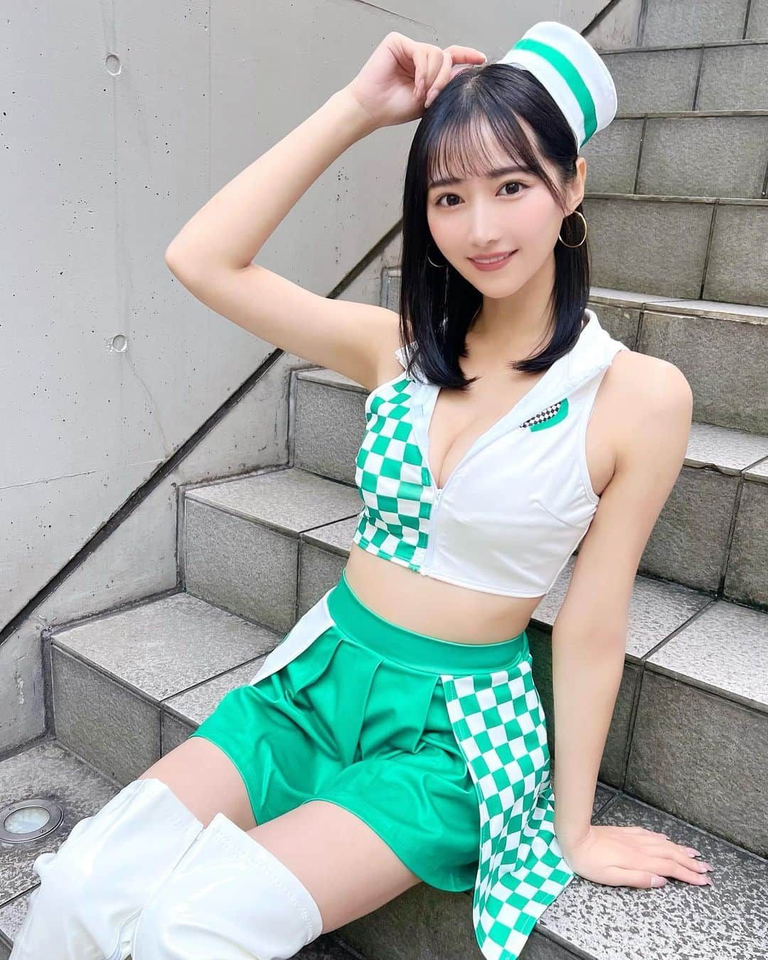 川瀬もえのインスタグラム：「おはよう💚  #1日1川瀬」