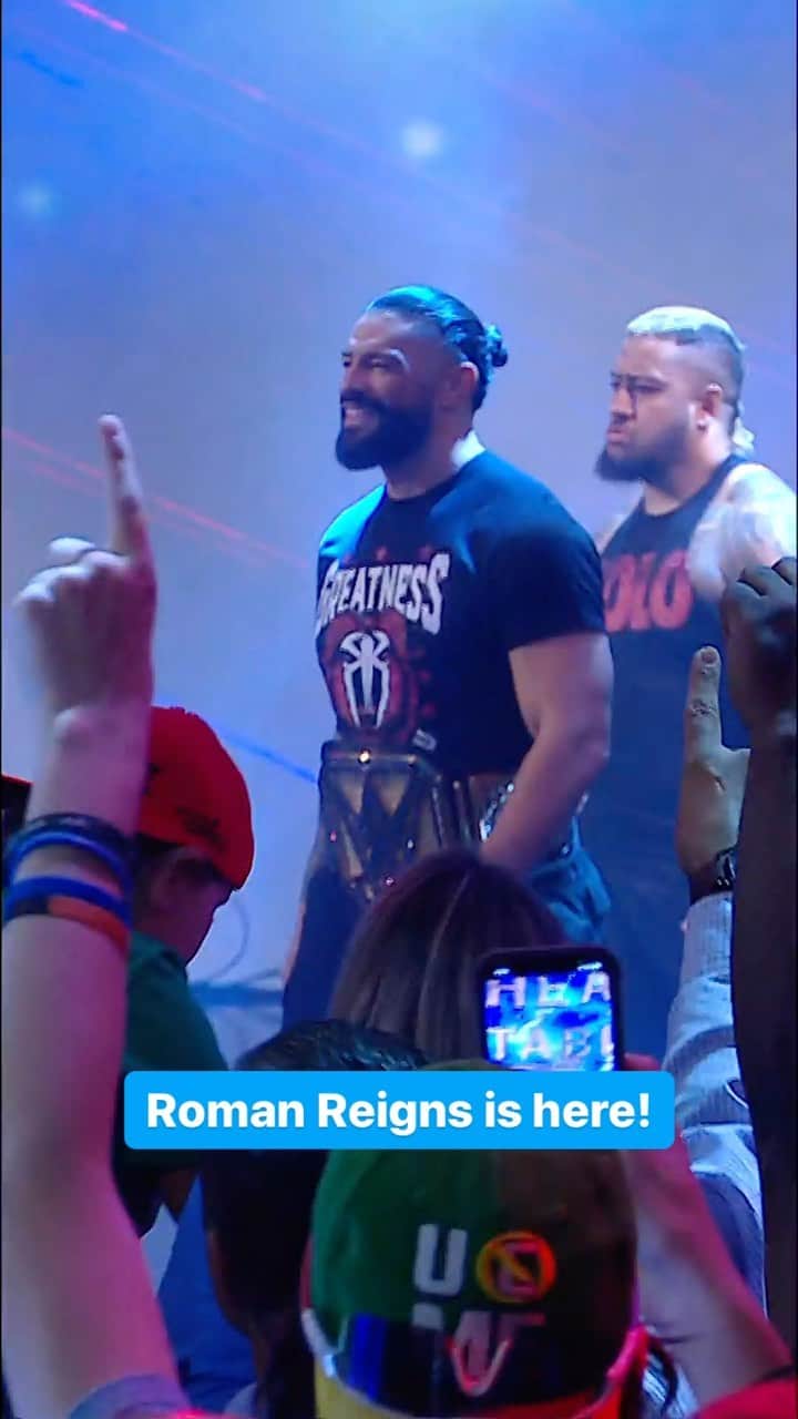 WWEのインスタグラム：「Move over, @johncena, The Tribal Chief has arrived. ☝️#SmackDown」