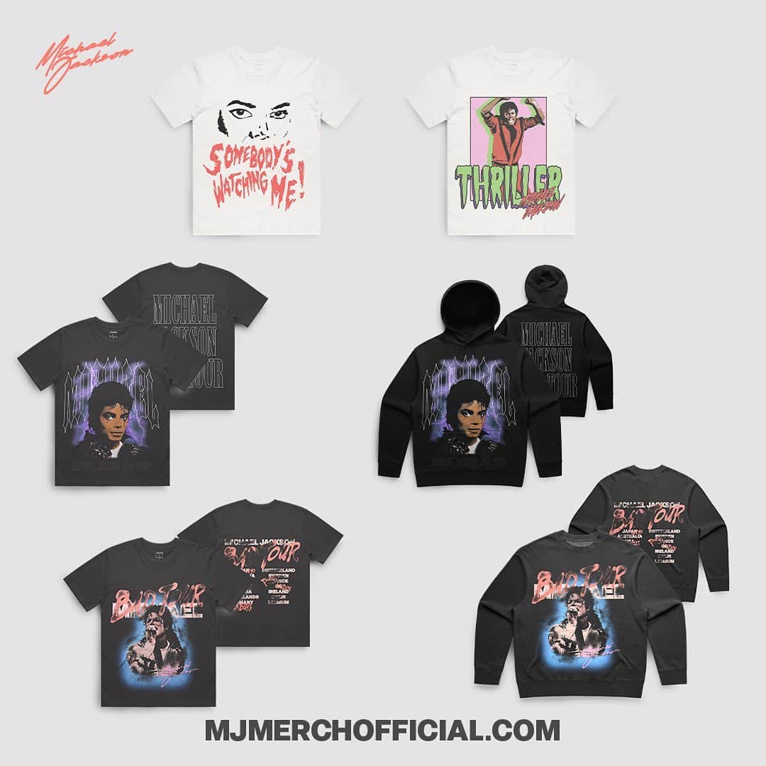 マイケル・ジャクソンのインスタグラム：「Just in time for Friday the 13th! Volume 3 of @mjmerchofficial is full of festive Halloween pieces and BAD TOUR throwbacks. Shop now while supplies last — link in bio.」