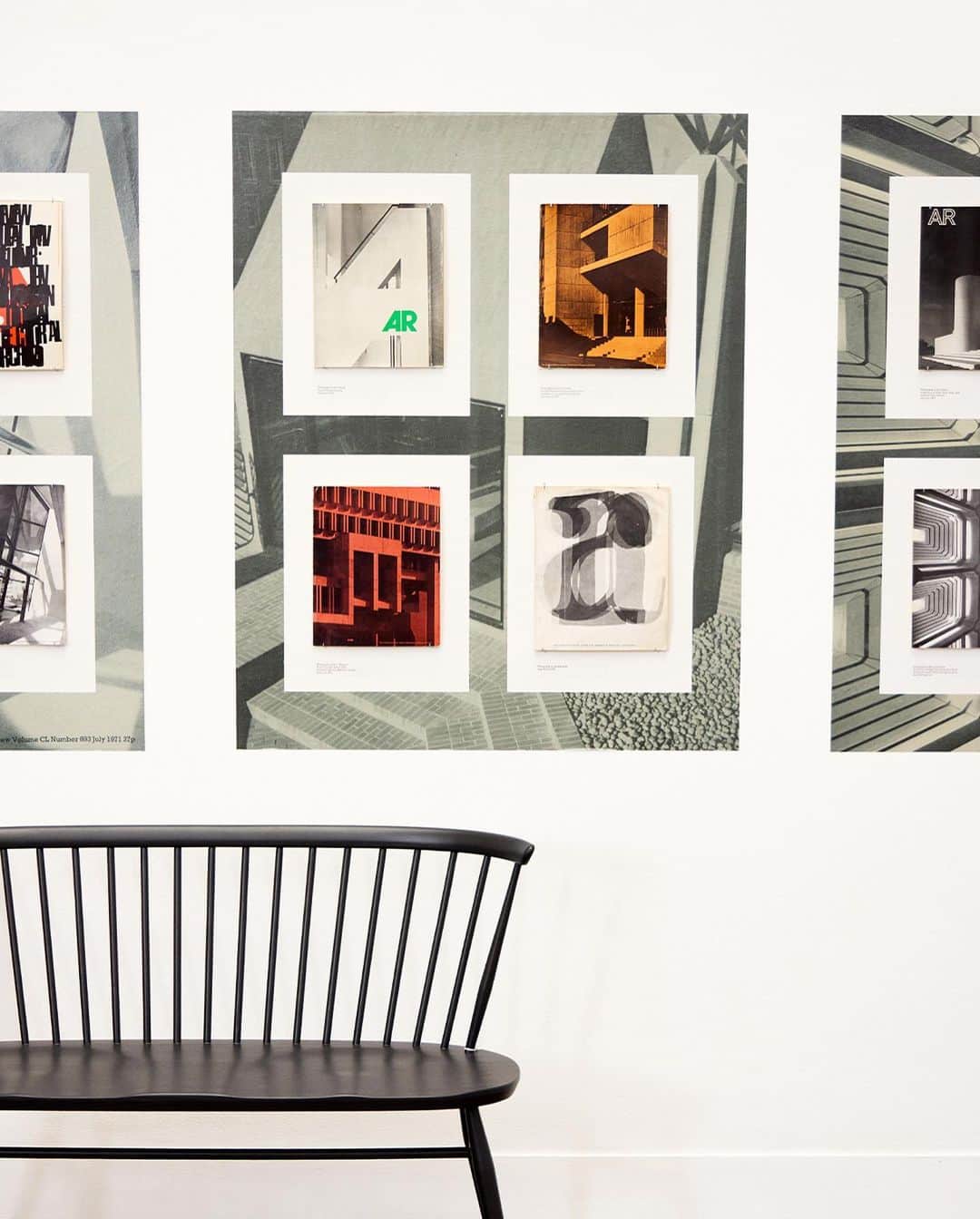 Margaret Howellのインスタグラム：「THE ARCHITECTURAL REVIEW COVERS 1960-1979  EXHIBITION FRIDAY 13 OCTOBER – SUNDAY 05 NOVEMBER 34 WIGMORE STREET LONDON W1   Featuring 50 original covers of The Architectural Review magazine, selected by Margaret Howell. The exhibition highlights the AR’s use of typography and layout, which leveraged the full range of graphic and print tools at its disposal - photographs, drawings, sketches, collage, typefaces, inks and paper stocks - to elegantly dissect and disseminate all aspects of architecture.   ‘The bold creative graphics of The Architectural Review covers from this period are still as strong and exciting today as when first introduced. It is not surprising the magazine has become a collector’s item.’  – Margaret Howell  #MargaretHowell #TheArchitecturalReview @thearchitecturalreview」