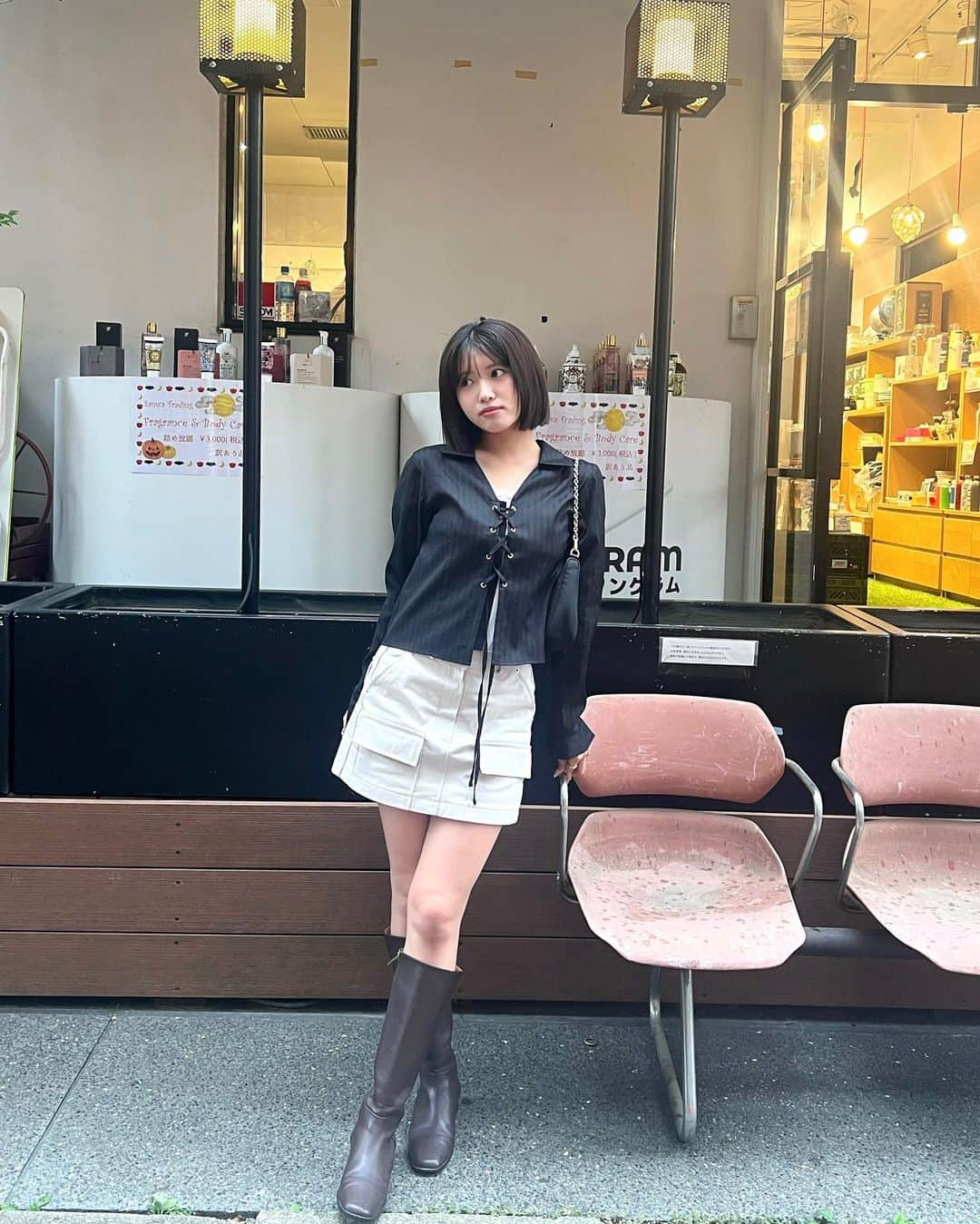 古田愛理さんのインスタグラム写真 - (古田愛理Instagram)「all @maisonde924 🛍️🩶 〜ボブで過ごす秋2023〜」10月14日 0時32分 - airi_furuta