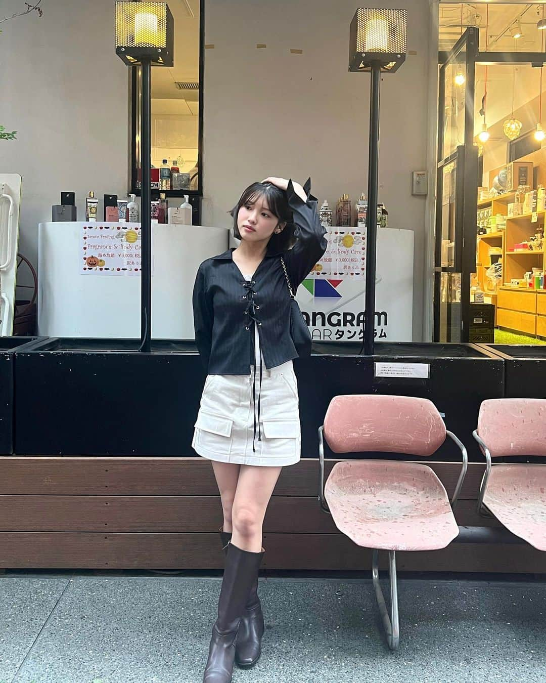 古田愛理さんのインスタグラム写真 - (古田愛理Instagram)「all @maisonde924 🛍️🩶 〜ボブで過ごす秋2023〜」10月14日 0時32分 - airi_furuta