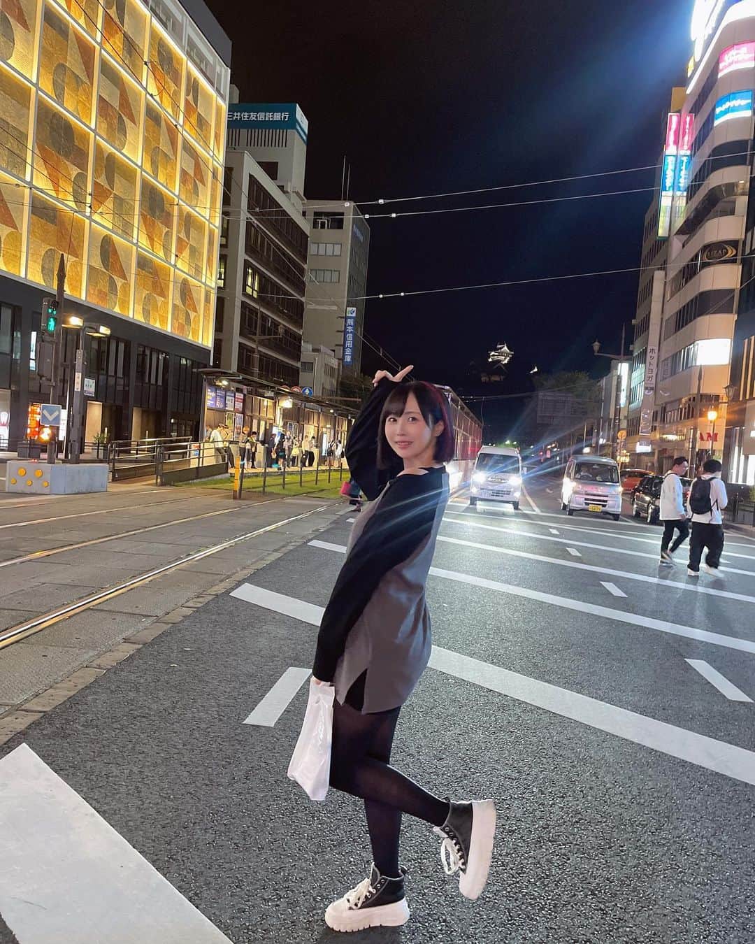 夜道雪さんのインスタグラム写真 - (夜道雪Instagram)「熊本に到着！ そして日付が回った14日本日は、 HONDA熊本製作所にて