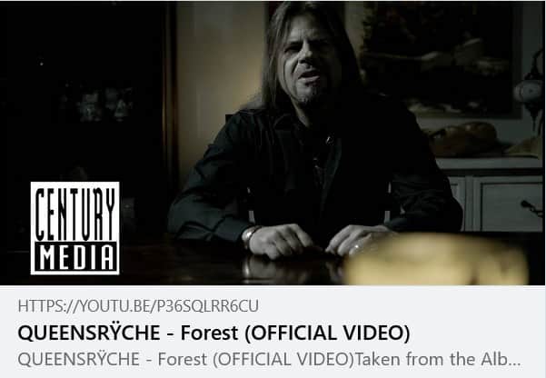 のインスタグラム：「“Forest" (Official Video) taken from our album "Digital Noise Alliance": https://youtu.be/P36SqlrR6cU #queensryche #digitalnoisealliance #dna #centurymediarecords」