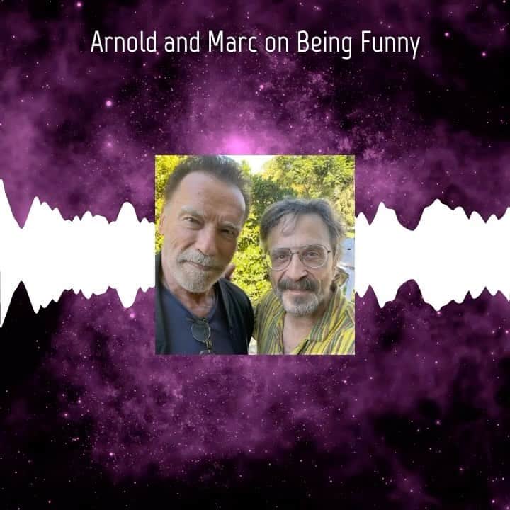 アーノルド・シュワルツェネッガーのインスタグラム：「Learn to laugh at yourself. Social media makes all of us take everything too seriously. I had so much fun laughing at myself with @marcmaron when we talked about Be Useful.」