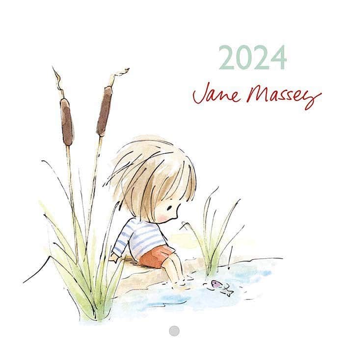 Jane Masseyのインスタグラム：「I’m so pleased with the quality of my 2024 calendar. It has just arrived from the printer. I hope you will enjoy it. To purchase visit my online shop via the link in my bio or www.janemassey.co.uk The calendar is 21cm square and is packed in a clear compostable sleeve with a handwritten card.  Worldwide shipping available. P.S. A free calendar will be included with all orders of original artwork this weekend. This includes all those orders placed earlier today. Have a great weekend ❤️」