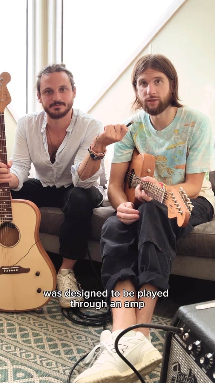 Fender Guitarのインスタグラム：「Get a behind-the-scenes look at the Highway Series with @mtjoyband at their show in New York. Learn more about the new series at the link in bio.」