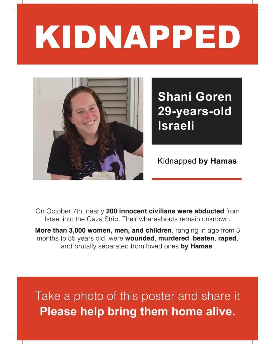 ガル・ガドットさんのインスタグラム写真 - (ガル・ガドットInstagram)「at this moment there hundreds of kidnapped or missing innocent Israelis. I am using my platform to share their names. their faces, their information. please share their photos, share the stories.  And help us scream to the world, Hamas #BringThemBack!   if you have any information or if your loved one is missing please head to the link on my story to contact us  —  —  ‏Thank you @dedebandaid @nitzanmintz @talhuber」10月14日 4時03分 - gal_gadot