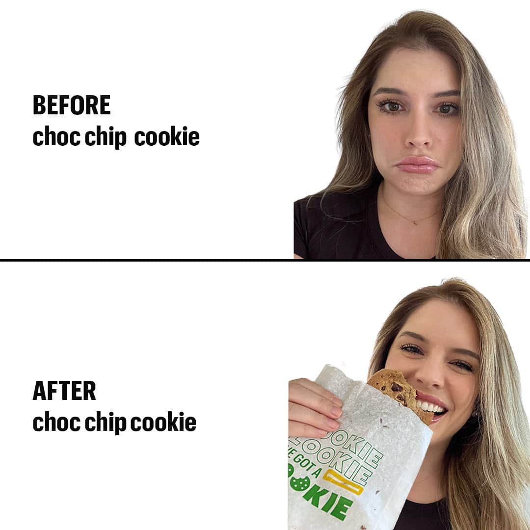 Official Subwayのインスタグラム：「you’re one chocolate chip cookie away from the best day yet 😊」