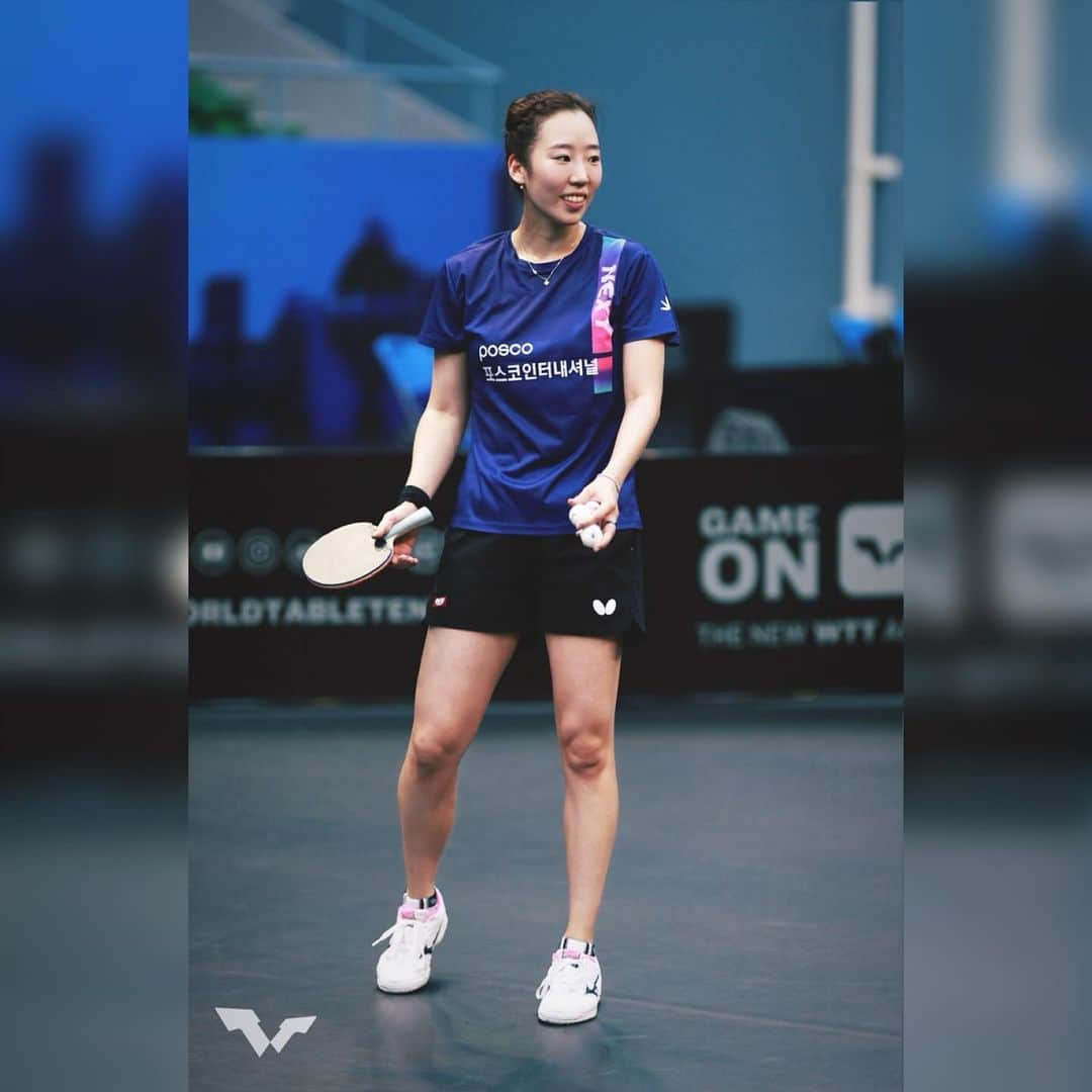 梁夏銀のインスタグラム：「🙌🏻🏓 . . . 지금 이 순간을 즐겁게 😌💪🏻」