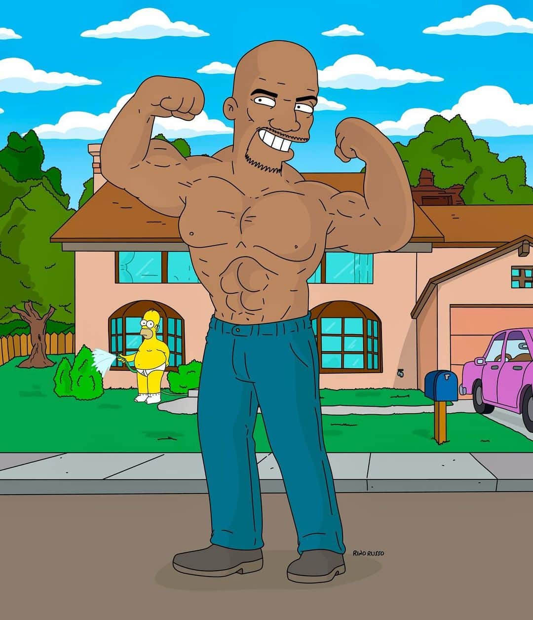 テリー・クルーズのインスタグラム：「Hey @terrycrews 👀💪🏾  #simpsons #terrycrews」