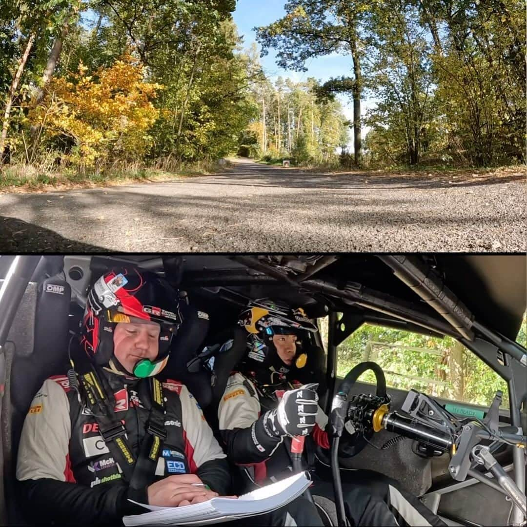 勝田貴元のインスタグラム：「Testing in Czech Republic for #CentralEuropeanRally 🇨🇿 @TGR_WRC  Nice to back on Tarmac!  Long time no drive on Tarmac with GRYaris Rally1 since RallyCroatia on April so really looking forward to @cerwrc !💪  半年ぶりのターマック！ チェコで次戦のセントラル・ユーロピアン・ラリーに向けてのテスト🇨🇿  #TK18」