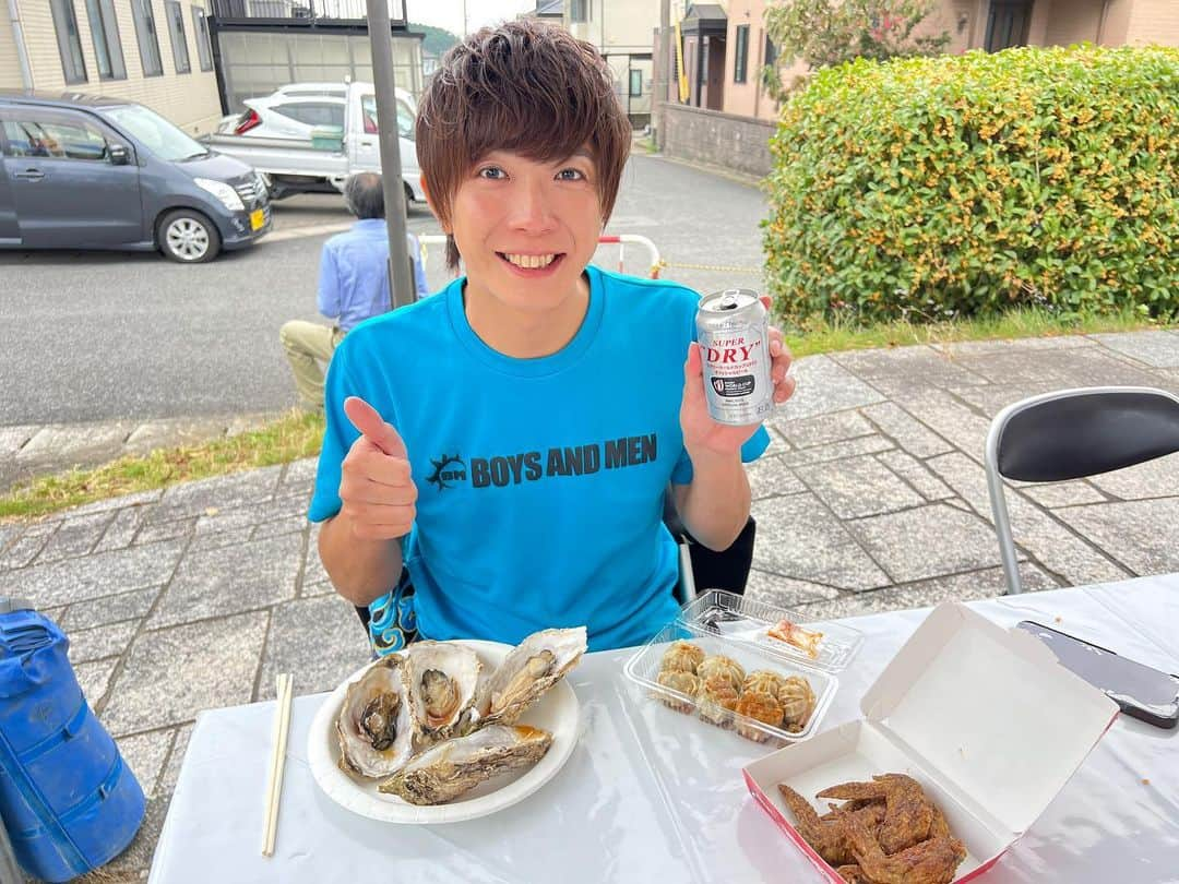 BOYS AND MENさんのインスタグラム写真 - (BOYS AND MENInstagram)「イベント終了後…  中部エリア応援大使 #田村侑久 美味しいご飯と共に  #アサヒビール いただきました🍻✨  #BOYSANDMEN #ボイメン #大関ケ原祭2023」10月14日 18時24分 - boysandmen_official