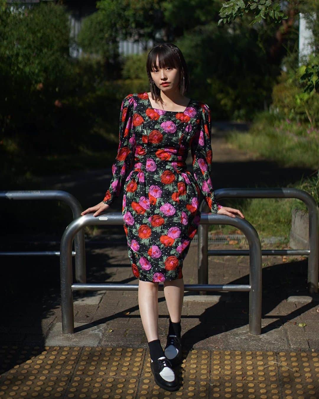 PUNK CAKEのインスタグラム：「♤ NEW ARRIVAL ♤  ◆ 80's Rose Silk dress  ♡10th Anniversary キャンペーン♡ 送料無料！ 10/4(水)～10/15(日)  今週の営業日は 10/14(土),15(日)となります。 是非お気軽にご来店下さい！  10月営業日/ 10/14,15,20,21,22 営業時間/ 13:00～20:00  住所/ 東京都目黒区鷹番3-4-10 2F  Model / @hamu.katsu.0」