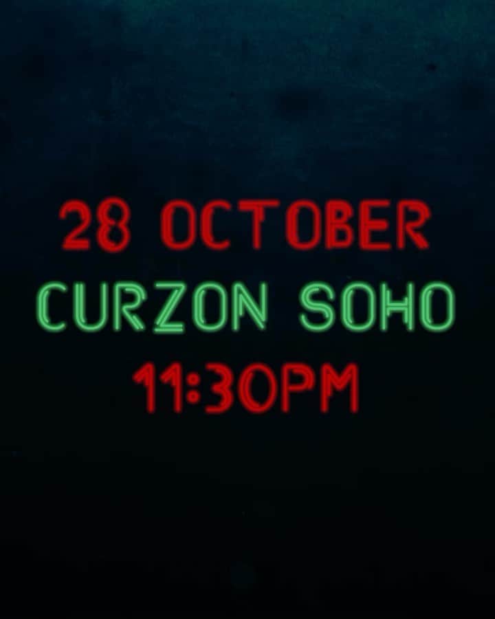 のインスタグラム：「No Halloween plans? How about seeing ‘Last Night In Soho’ IN SOHO. I’ll be introducing a special late night showing IN PERSON at the @curzoncinemas Curzon Soho (the only cinema with Soho in their name!) on October 28th at 11:30 PM. Just a walk away from the heart of Soho (and @thetoucansoho of course).  Costumes welcome! Maybe I’ll get a special prize for the best one! See you there? Ticket link in bio.」