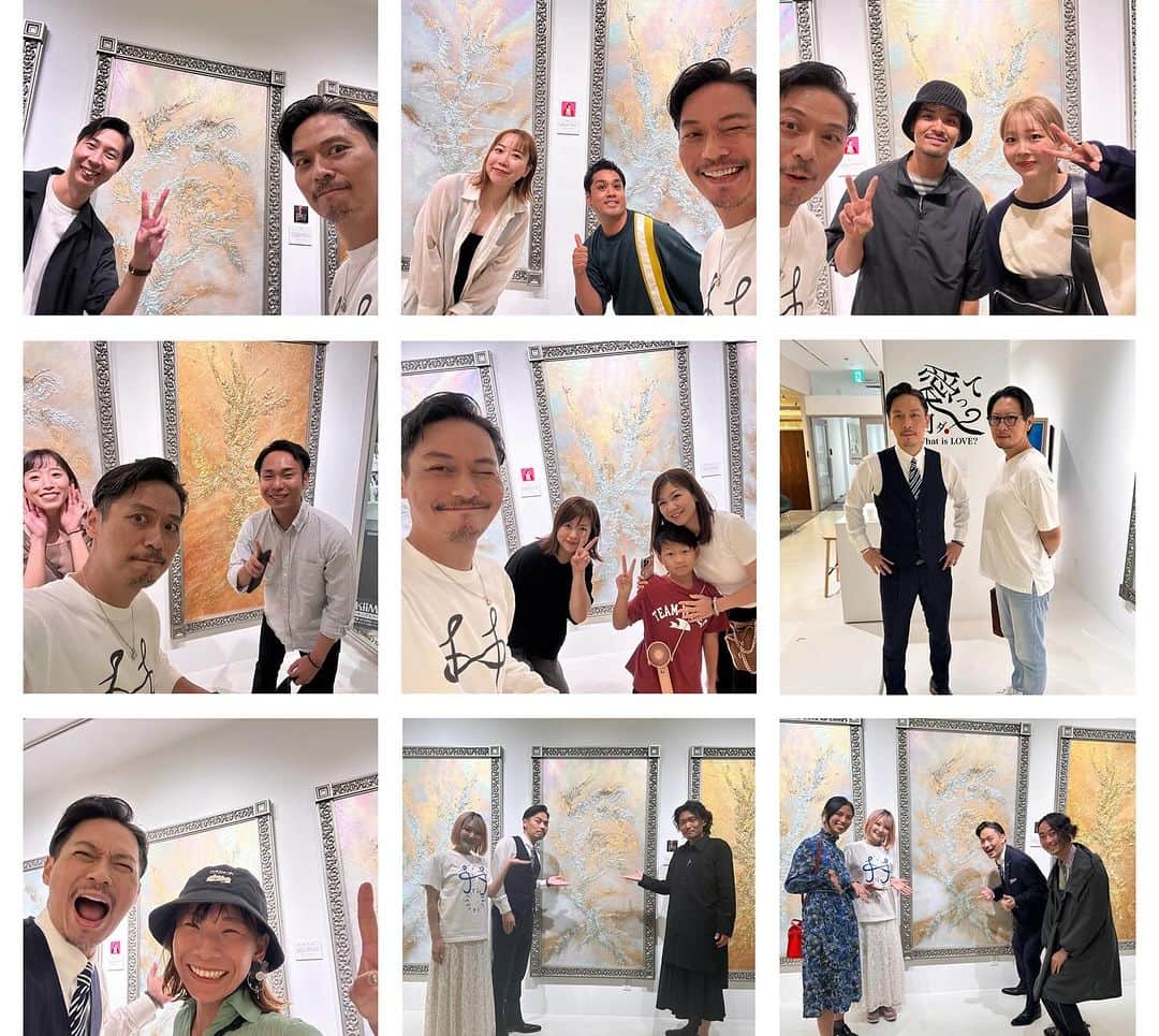 坂東工さんのインスタグラム写真 - (坂東工Instagram)「個展が終了して怒涛の日々を送ってました💦  改めて… 今回の心斎橋PARCOでの個展は実り多きものとなりました👐 本当にたくさんの方々にお越しいただき(写真は僕が自撮りできたものです🤳)、販売していた絵画は全て主人が決まり、非売品の大きな絵画は南の方へ向かうようです🙏ありがたやありがたや🌹  ご縁がご縁を運び、皆様に出会えた事が本当のアートなのだと感じております🤵🏻‍♂️  関わっていただいた皆々様に改めて感謝すると共に、いつかみんなでどんちゃん騒ぎができる日を夢見て…  さぁこれから新たなプロジェクトの始動です！ 今後ともどうぞよろしくお願いします🤵🏻‍♂️🌹  #アート #心斎橋PARCO #オーラアート #愛ってなんだ #なんかチアリーダーがいる」10月14日 10時01分 - takumimoriyabando
