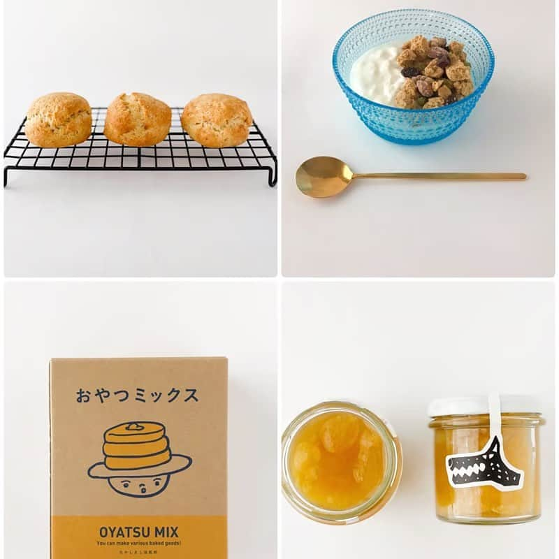 なかしましほ（foodmood）さんのインスタグラム写真 - (なかしましほ（foodmood）Instagram)「今シーズンのおやつミックスが入荷しました。スコーンやジャムとセットにした「おはようBOX」、バターカステラやマロンアース入り「おやつBOX」など12時から販売スタートです。」10月14日 10時05分 - foodmoodshop