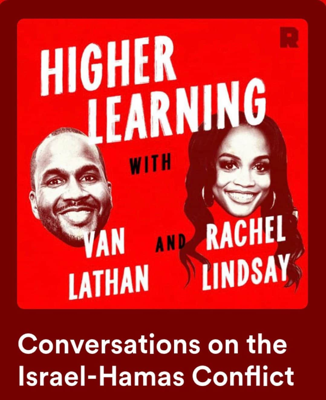 レイチェル・リンゼイのインスタグラム：「Link in Bio: We are joined by staff writer for The Atlantic Yair Rosenberg to discuss reporting on the Israel-Hamas war (8:52) before professor for peace and development at the University of Maryland Shibley Telhami joins to lend his expertise on the conflict (42:08). Then writer-producer Daniella Greenbaum Davis joins to discuss her response to the pro-Hamas tweet from BLM Chicago (1:02:18) and the relationship between the American Jewish and Black communities (1:15:44).」