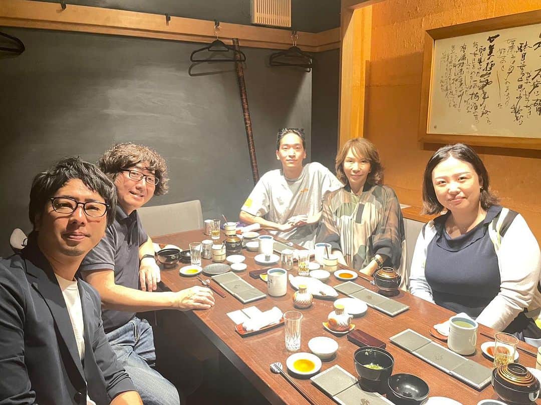 森川亮のインスタグラム：「HACCIさんと会食。」