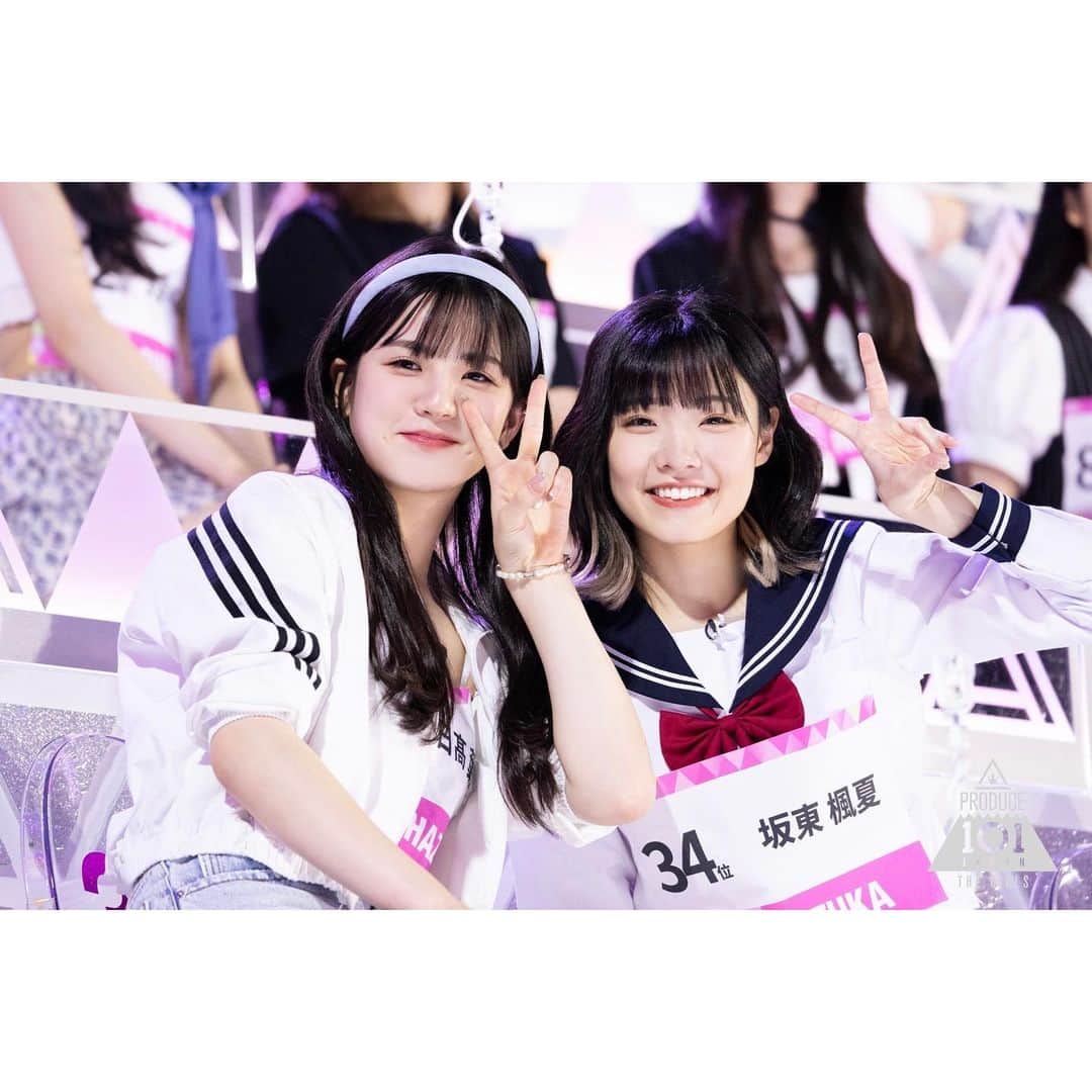 のインスタグラム：「[📸] BEHIND PHOTO *໒꒱⋆  ┊▶┊ #日プガールズ #1 #2 ┊◀┊  Lemino にて本編オンデマンド配信中📲  #日プ #LEAPHIGH #Lemino #レミノ #毎週木曜21時レミノ配信中」