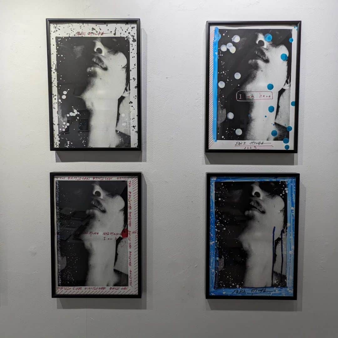 のインスタグラム：「明日最終日！１枚目写真はシルクスクリーン作品。  @iloveliamgallery にてお待ちしています!」