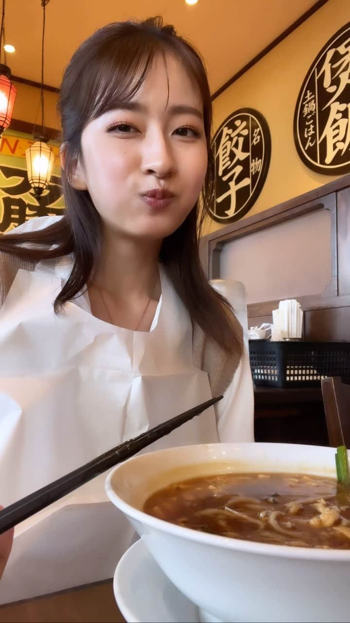 斉藤里奈のインスタグラム：「酸辣湯麺🍜麺半💮」