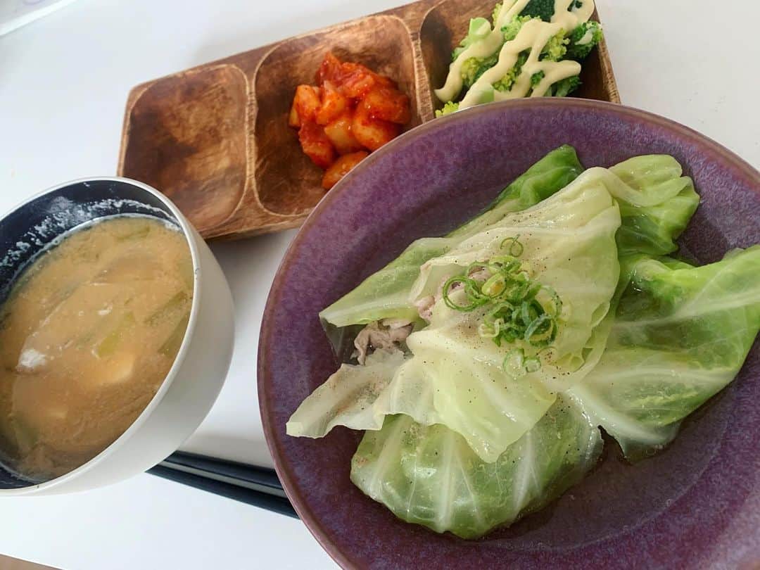 のインスタグラム：「ロールキャベツ🥬 美味しいねえ✌️」