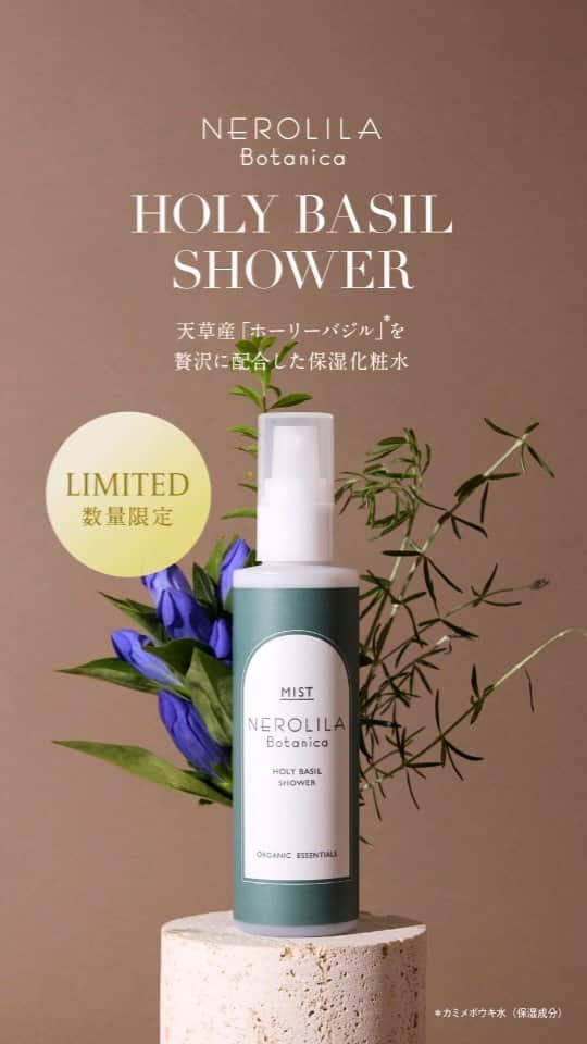 シンシア・ガーデンのインスタグラム：「_  @nerolilabotanica_official  Cotton pack with HOLY BASIL SHOWER🍃✨    2023年10月13日（金）数量限定発売💫 ホーリーバジルシャワー 100mL／¥4,180 税込    ◼︎発売店舗 シンシア・ガーデン 岡山店／オンラインショップ @sincere_garden.okayama   オンライン購入をご希望の場合は、シンシア・ガーデン 岡山店／オンラインショップをぜひご利用くださいませ。 🔗 https://sincereokym.theshop.jp/items/79258172    ⚠️シンシア・ガーデン WEB SHOP ⚠️シンシア・ガーデン 青山本店 ⚠️伊勢丹新宿店本館地下2階 ビューティアポセカリー／シンシア・ガーデンコーナー では完売いたしました。誠にありがとうございます。      #ネロリラボタニカ #nerolilabotanica #オーガニックコスメ #madeinjapan #japaneseneroli #neroli #ジャパニーズネロリ #ホーリーバジル #シンシアガーデン #sinceregarden」