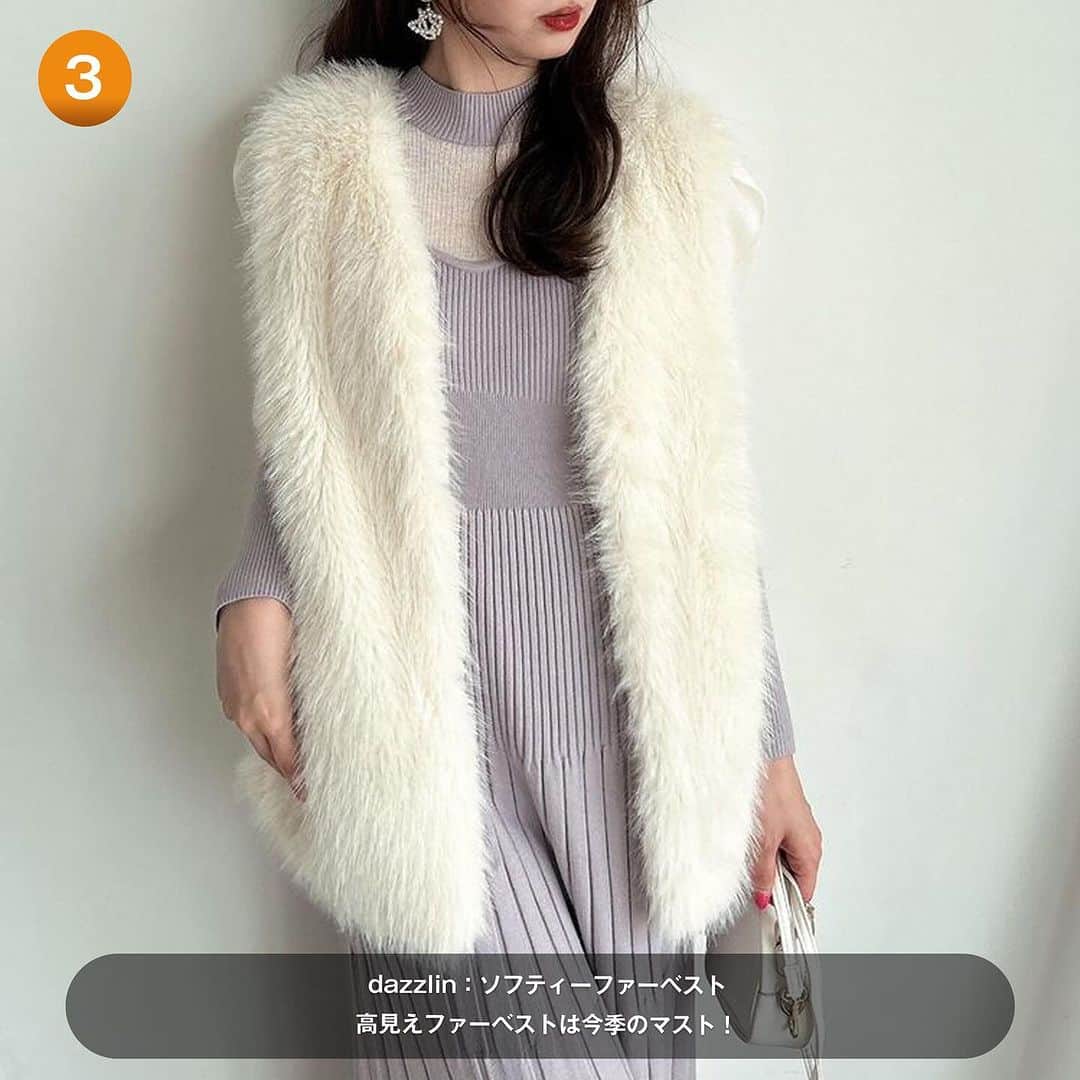 RUNWAY channelさんのインスタグラム写真 - (RUNWAY channelInstagram)「ファーベストTOP4 ⛄️秋冬の人気アイテム⛄️ リアルに買ったファーベストTOP4   ･･････････････････････････････ ■10/13-10/17 新作ポイント20％還元 ■会員限定特別イベント開催中 ■商品お気に入り登録でポイントが貯まる ･･････････････････････････････ ⁡  #ファッション  #RUNWAYchannel#ランウェイチャンネル　 #OOTD#お気に入り#アウター#アラサー女子#ファーベスト#ファーコーデ#ベストコーデ#アウターコーデ#アウター #ファー」10月14日 19時04分 - runway_channel