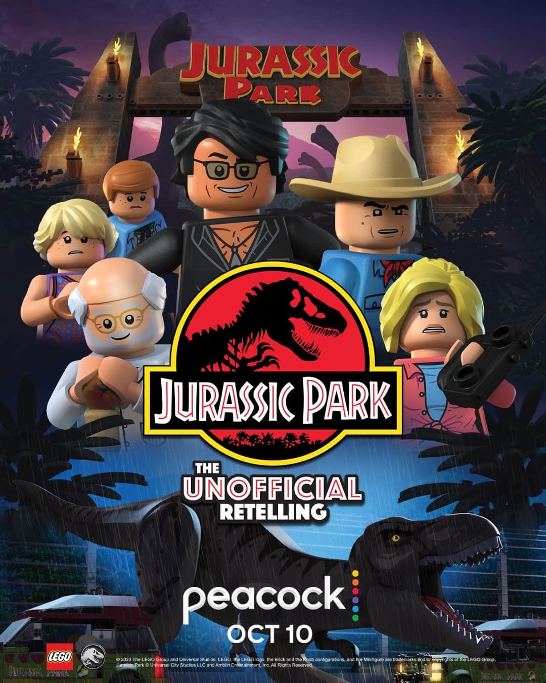 LEGOのインスタグラム：「Hold onto your bricks! Watch LEGO Jurassic Park: The Unofficial Retelling, out now!  #LEGO #JurassicPark」