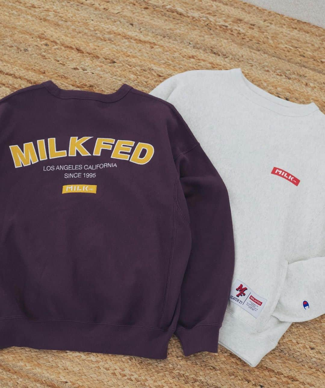 MILKFED.さんのインスタグラム写真 - (MILKFED.Instagram)「【MILKFED. × Champion】 ⁡ ☑︎ MILKFED.ⅹCHAMPION SWEAT TOP ¥16,500 カラー:OATMEAL,BLACK,ASH,BLUE,BURGUNDY サイズ:ONESIZE ⁡ ⁡ ⁡ #milkfed #milkfedjp #ミルクフェド #カジュアルコーデ #大人カジュアル #カジュアルコーデ大人可愛い #新作 #秋服コーデ #秋コーデ #秋カラー #秋アイテム #スウェット #champion #championコラボ #カラースウェットコーデ #スウェットコーデ  #カラーコーデ #カラースウェット #大人スウェット #大人カジュアルコーデ #大人ストリート  #大人ストリートコーデ #裏起毛 #ロゴスウェット #クルーネック #クルースウェット #刺繍スウェット #裏起毛スウェット #トレンドコーデ #チャンピオンスウェット」10月14日 20時09分 - milkfedjp