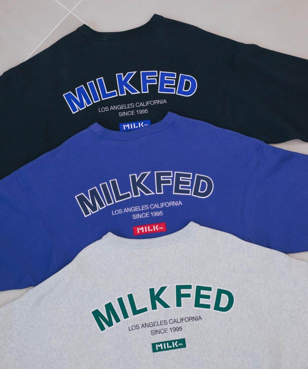 MILKFED.さんのインスタグラム写真 - (MILKFED.Instagram)「【MILKFED. × Champion】 ⁡ ☑︎ MILKFED.ⅹCHAMPION SWEAT TOP ¥16,500 カラー:OATMEAL,BLACK,ASH,BLUE,BURGUNDY サイズ:ONESIZE ⁡ ⁡ ⁡ #milkfed #milkfedjp #ミルクフェド #カジュアルコーデ #大人カジュアル #カジュアルコーデ大人可愛い #新作 #秋服コーデ #秋コーデ #秋カラー #秋アイテム #スウェット #champion #championコラボ #カラースウェットコーデ #スウェットコーデ  #カラーコーデ #カラースウェット #大人スウェット #大人カジュアルコーデ #大人ストリート  #大人ストリートコーデ #裏起毛 #ロゴスウェット #クルーネック #クルースウェット #刺繍スウェット #裏起毛スウェット #トレンドコーデ #チャンピオンスウェット」10月14日 20時09分 - milkfedjp