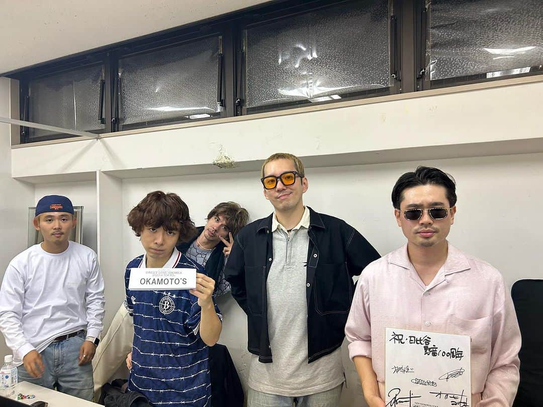 のインスタグラム：「. ❤️‍🔥2023.10.14(土)日比谷公園大音楽堂 「祝・日比谷野音100周年SPACE SHOWER SWEET LOVE SHOWER 2023 in TOKYO」  ありがとうございました！✨  終演後コメントは 公式アプリ「オカモトークQ」にて プレミアム会員限定で公開中です💫 https://c-rayon.com/lp/okamotos/app/」