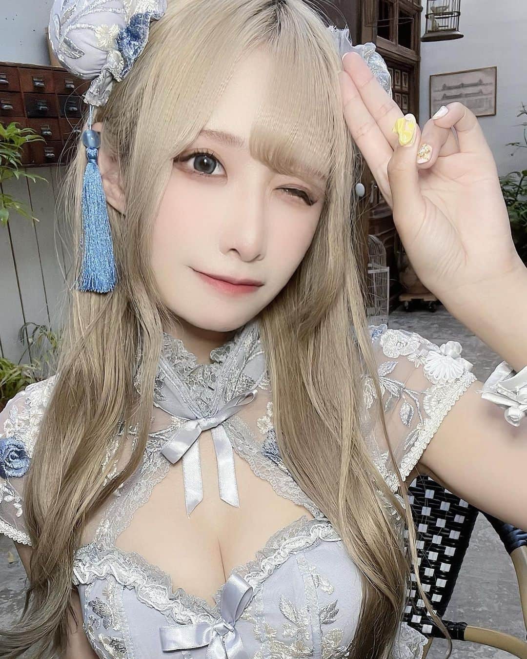 のインスタグラム：「#cosplay #コスプレ #コスプレイヤーさんと繋がりたい #コスプレ撮影　#japanesegirl #メイク #ウィッグ #cosplaygirl #cosplayers  #ゲーム #ゲーム女子 #ゲーマー #メイド #グラビア #pinup #pinupstyle #pinupmodel #pinupgirl  #fashion #dance #dailylook #fashionlook #makeup #kawaiiaesthetic #China #チャイナ服 #cheongsam」
