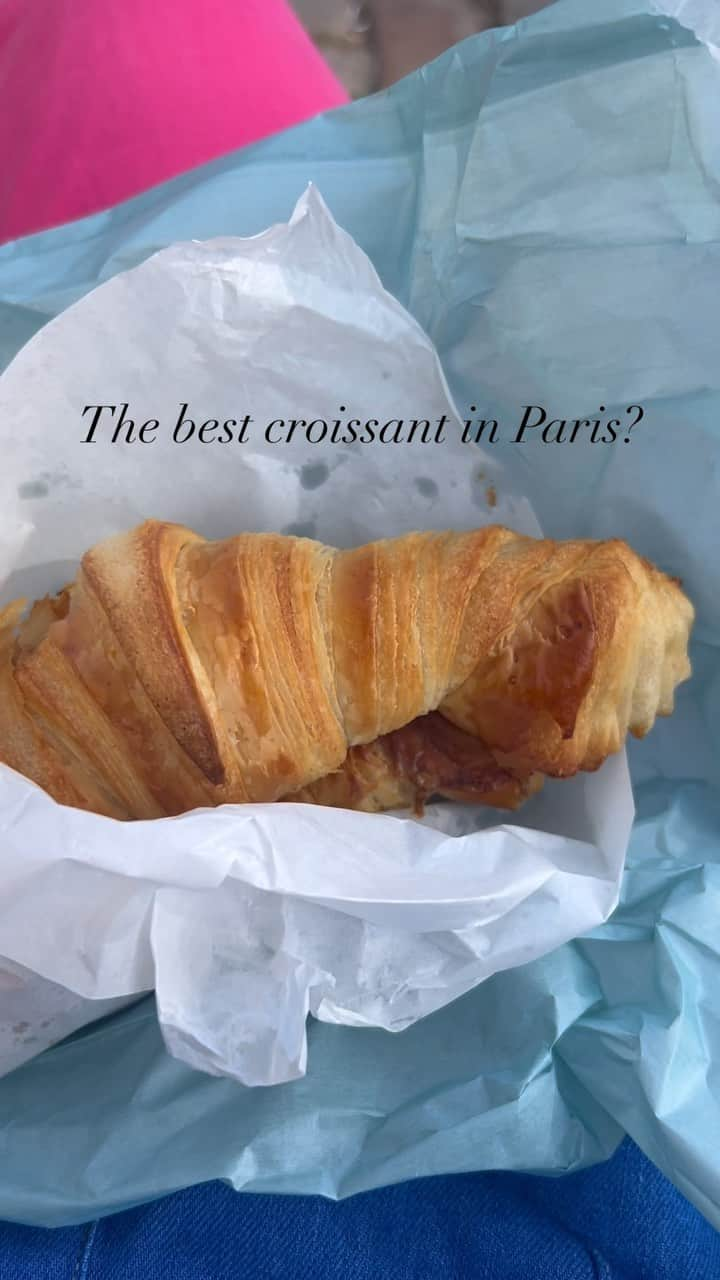 STIL IN BERLINのインスタグラム：「The best croissant I (ever) had in Paris was at Du Pain et des Idées and you can see it in my face. 🥐 ❤️ The perfect flake, excellent buttery taste, soft crumb. Would queue for any day.」