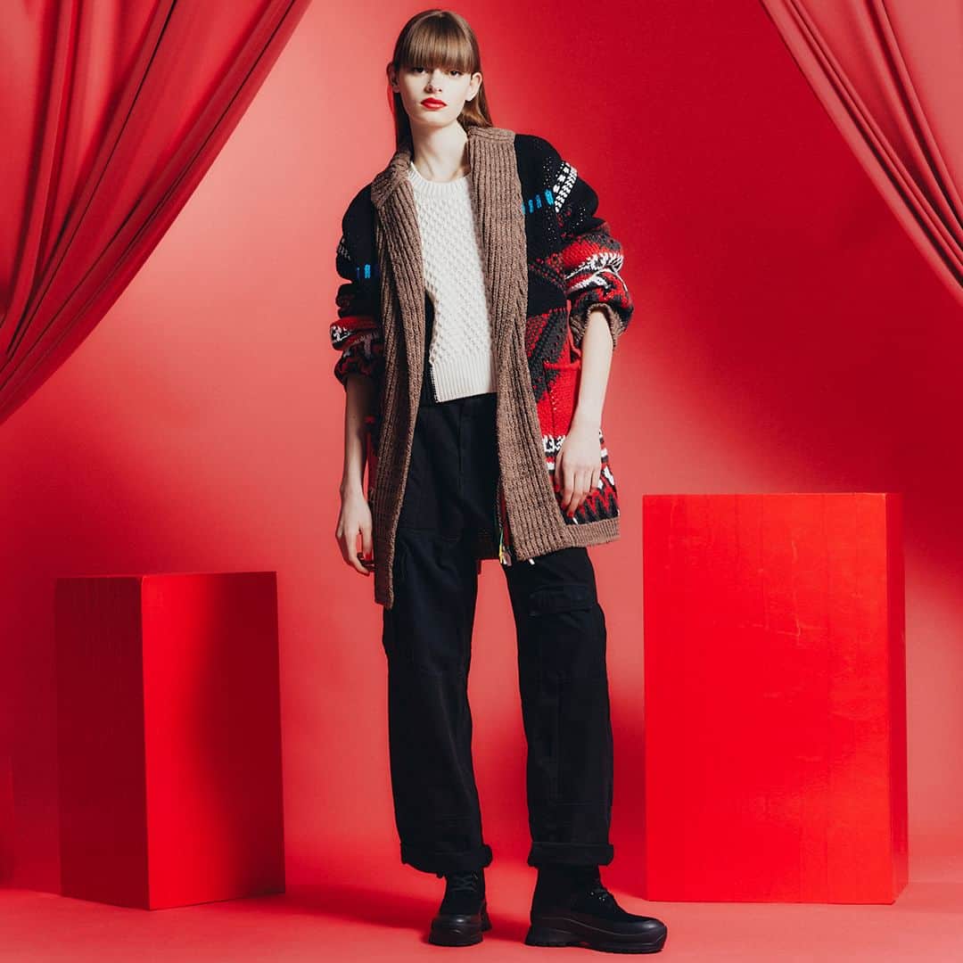Double Standard Clothingのインスタグラム：「. NEW ARRIVAL 2023 AW COLLECTION  [OUTER] DSC / ミックスエスニックジャガードアウター price. 50,600円(税込) color. ネイティブ size. F  ------------------------------------------ #doublestandardclothing #tokyo #DSC #sov #nightstore #fashion #ootd #2023AW」