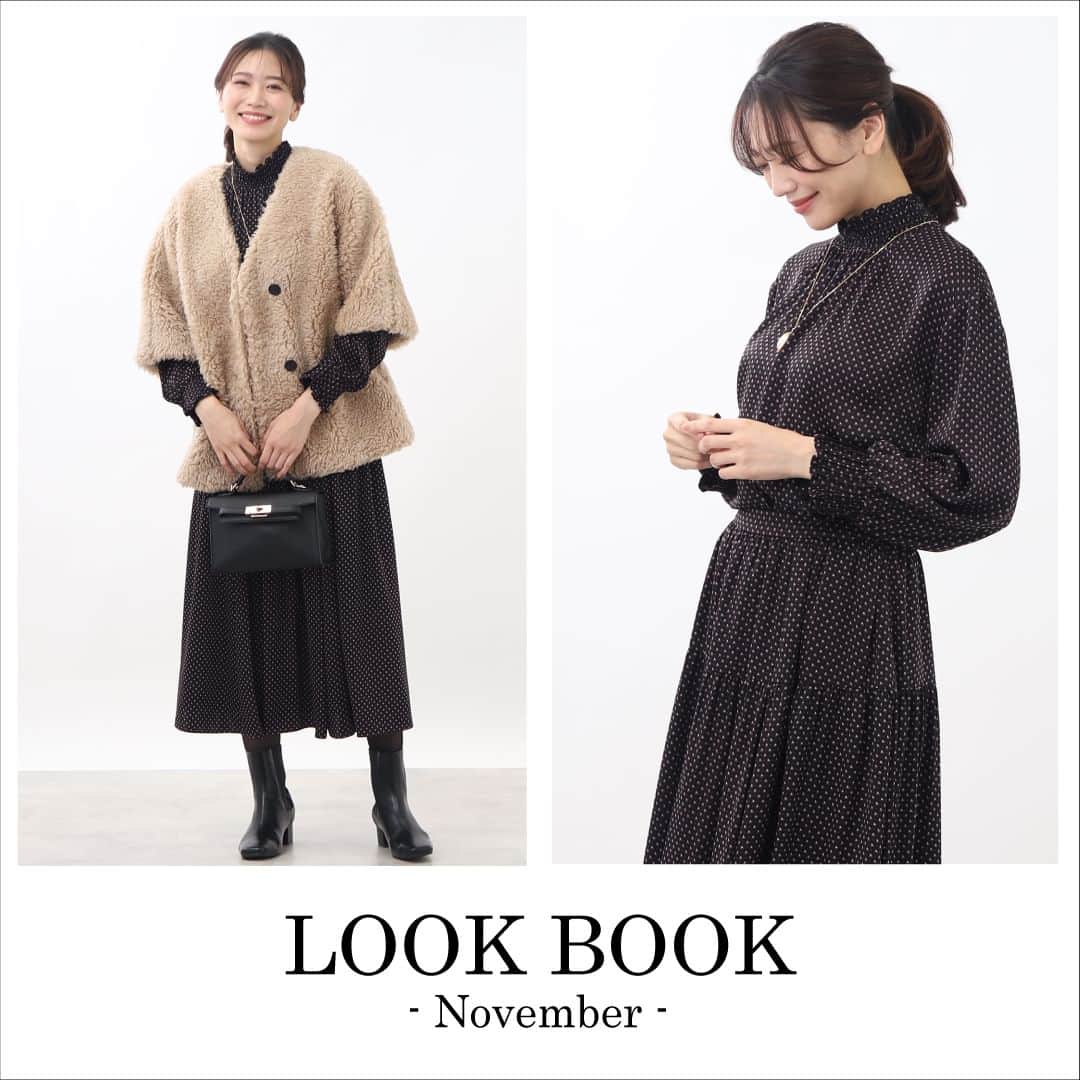 Reflect リフレクトのインスタグラム：「| 11月LOOK BOOK |  昨日よりReflect公式サイトにて 11月LOOK BOOKが公開されました。  冬の主役となるバリエーション豊富なコートや ベーシックカラーになりがちな冬コーデが華やかになる カラーニットなど多数ご用意しました。  あわせてオンラインストアでは 先行受注でポイント7倍キャンペーンを開催中です！  お得なこの機会に、 ぜひチェックしてみてください♪  ▼プロフィール@reflect_kobe_officialより、 公式サイトページにリンク頂けます。  #reflect #リフレクト」