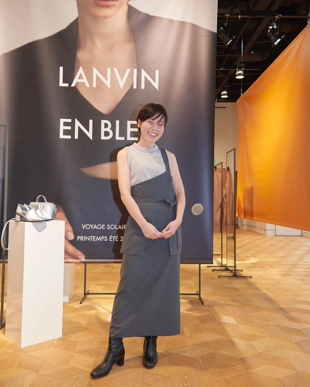 のインスタグラム：「いっぱいときめいた。服好きー🙊🤍 @lanvin_en_bleu_womens」